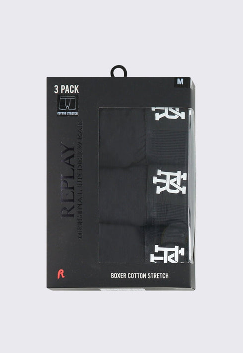Replay 3 Pack Boxer מארז שלישיית בוקסרים ריפליי